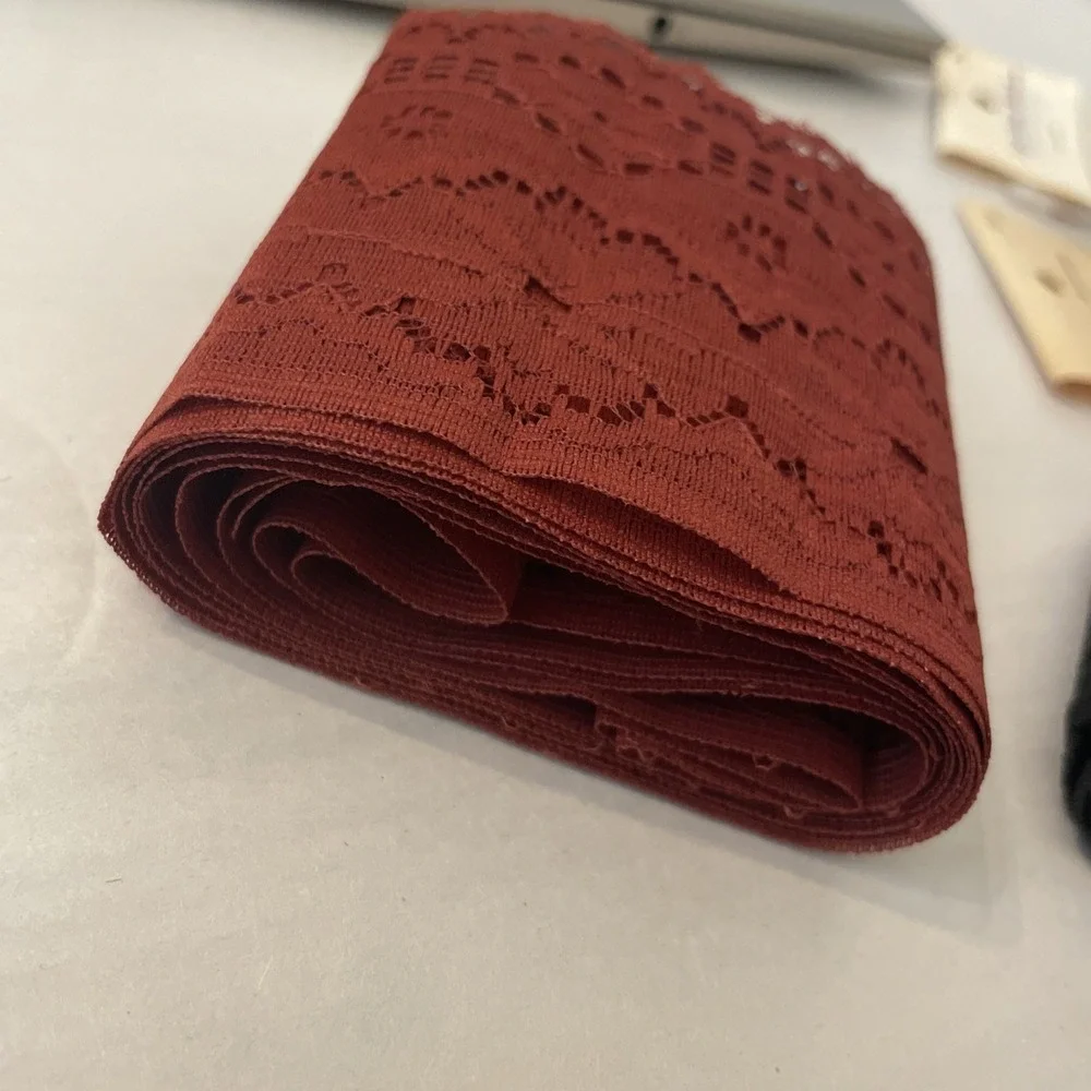 Romantic Gothic‎ Core Fabric Lace Trim Edge Edging Finishing Burgundy Navy Gold